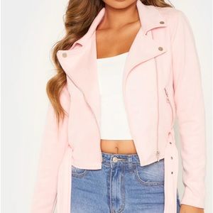 PLT Light Pink Faux Suede Jacket BRAND NEW